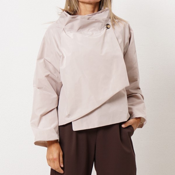 Asymmetrical waterproof jacket