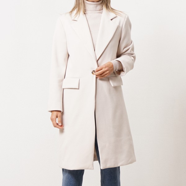 Oversized farm coat with lining