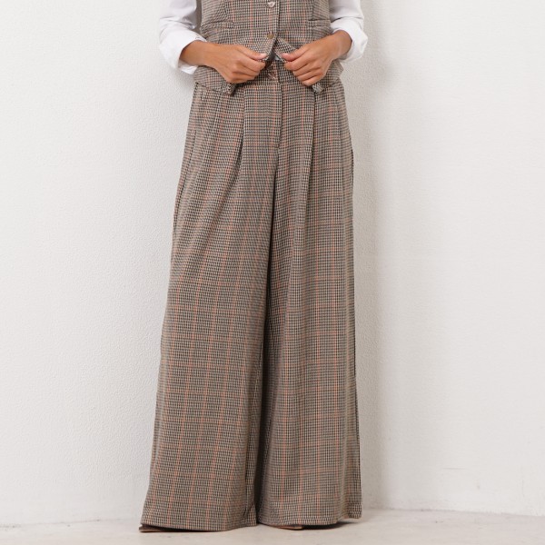 farm pantalones tweed