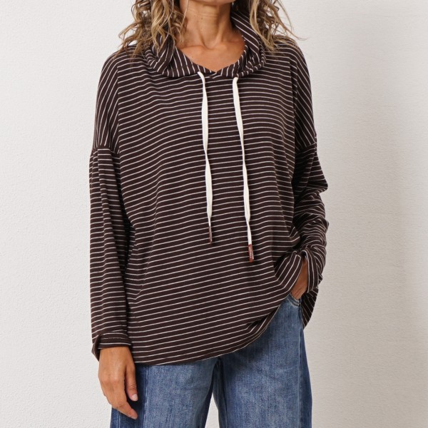 Striped hoodie
