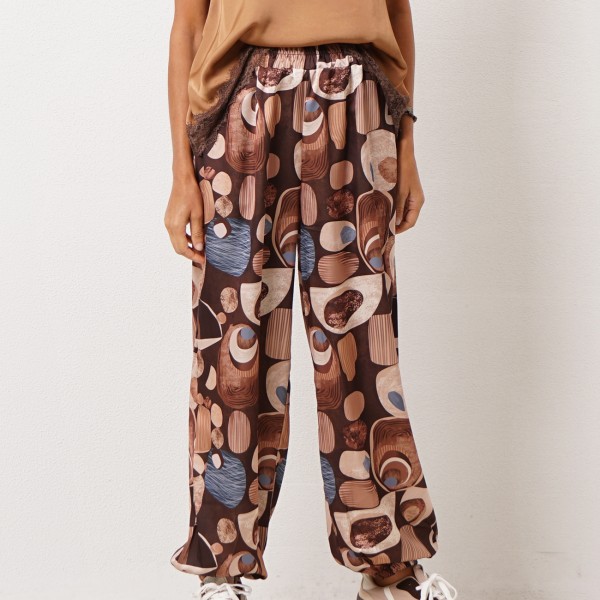 Pants with printed cuffs