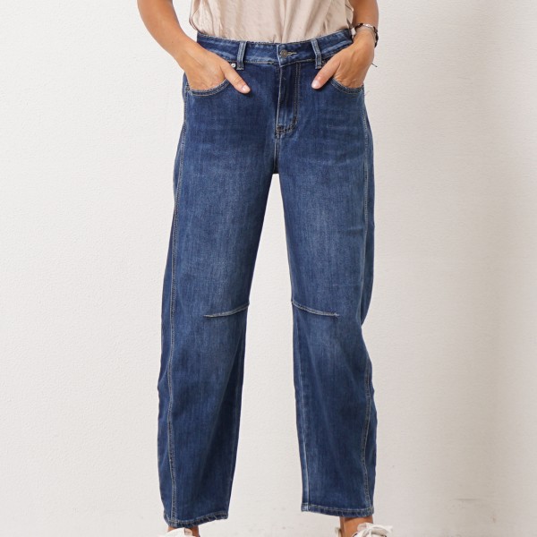 Jeans with elastane balloon pants