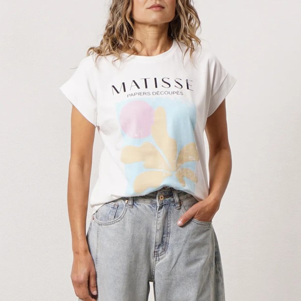 Vintage cotton t-shirt with elastane