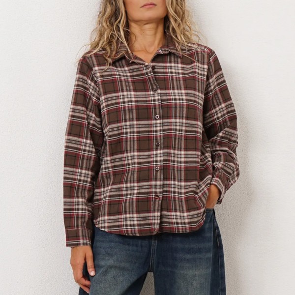 Vailea checkered blouse (premium)