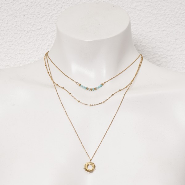 stainless steel necklace (surgical steel) without nickel