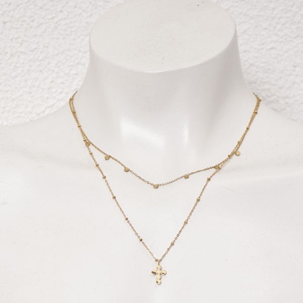 stainless steel necklace (surgical steel) without nickel