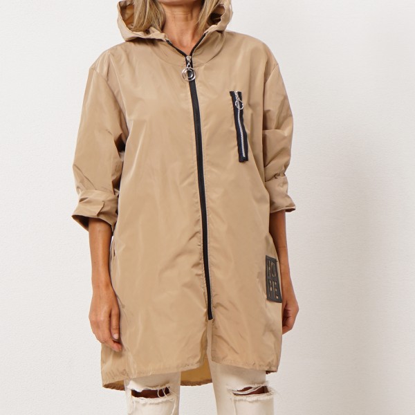 waterproof flared parka