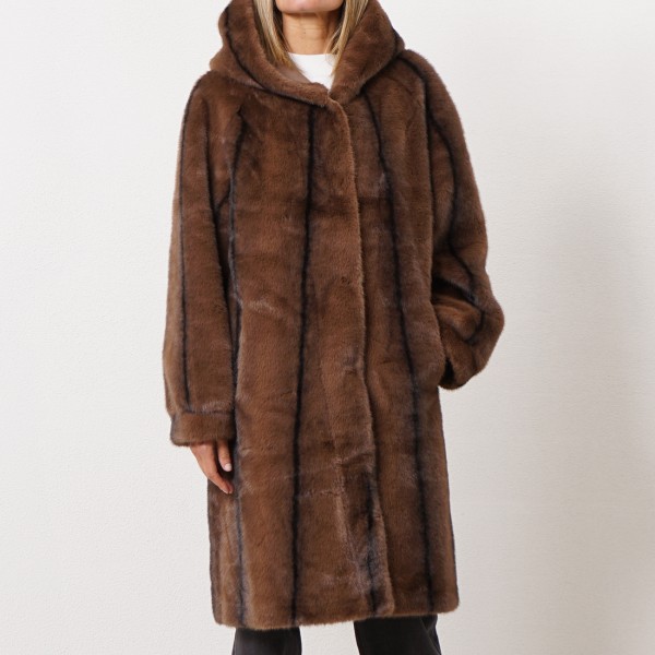 fur coat (synthetic mink)