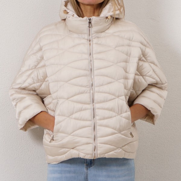  padded jacket with 3/4 sleeves