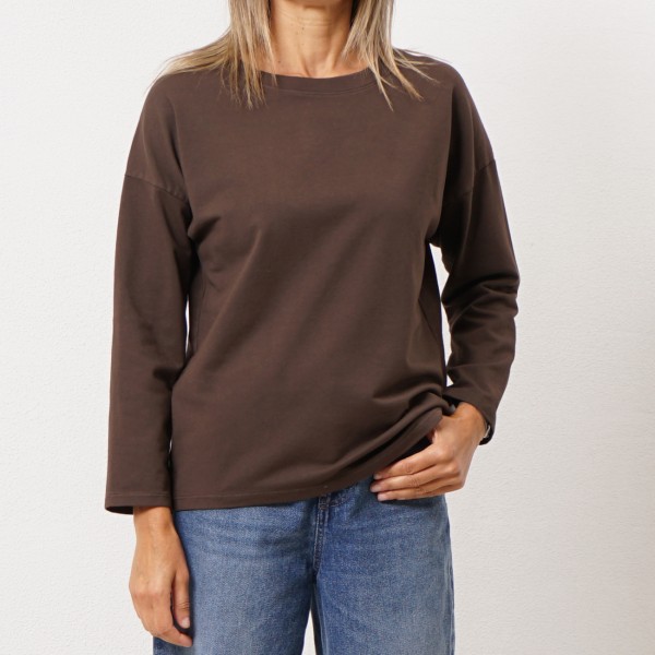 Cotton and elastane sweatshirt