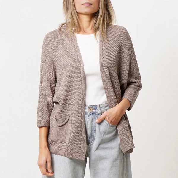 Knitted jacket (rice stitch)