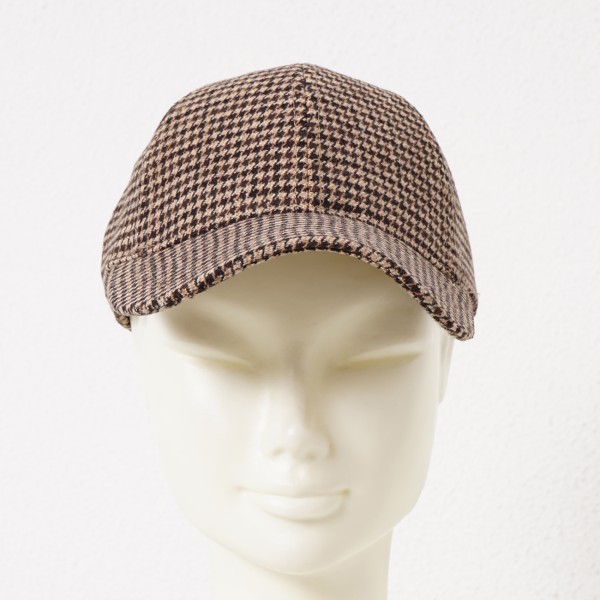 checkered cap