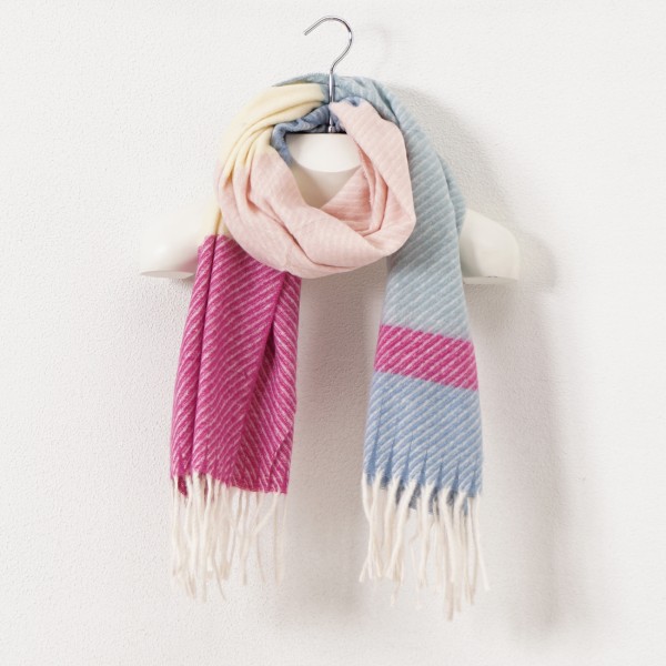 scarf with fringes (soft touch)