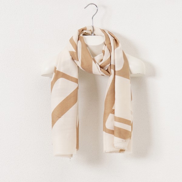 Viscose and wool scarf