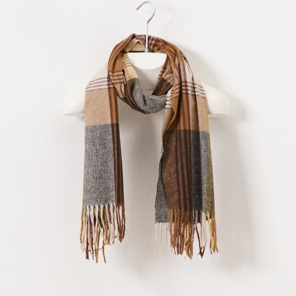 Fringed scarf (soft touch)