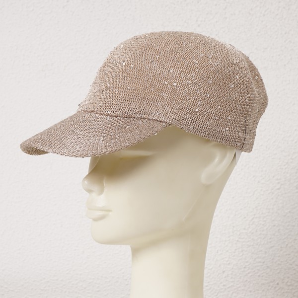 Cap with sequins