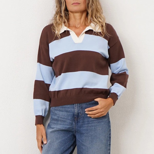 Knitted polo shirt (jacquard)