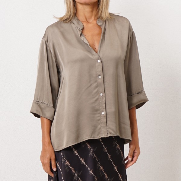 satin blouse (rayon + viscose)