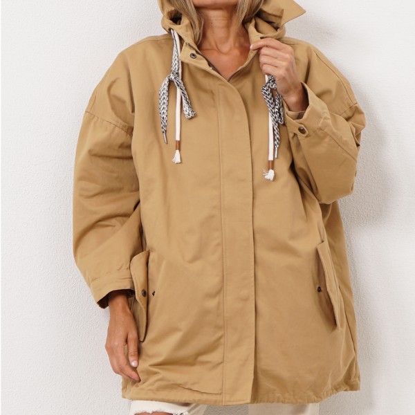 parka with removable sheepskin lining