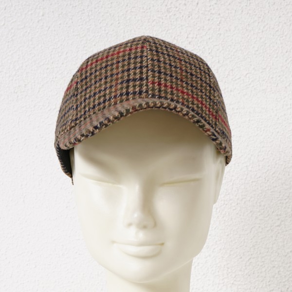 checkered cap