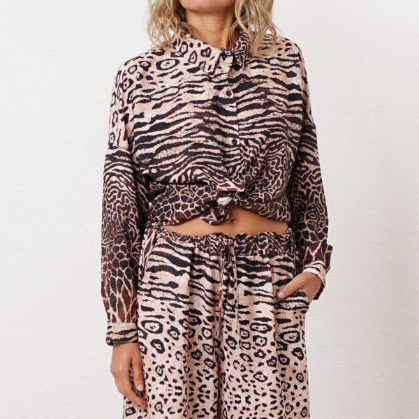 blouse (animal print)