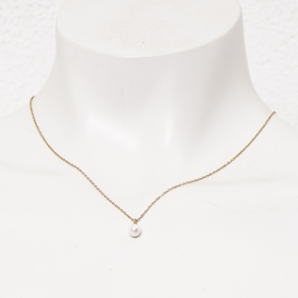 stainless steel necklace (surgical steel) without nickel