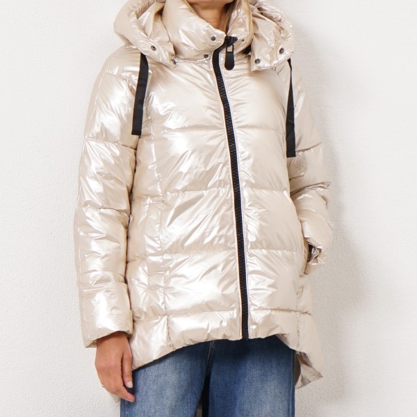 glitter padded parka