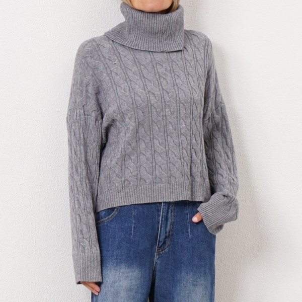 turtleneck knit sweater