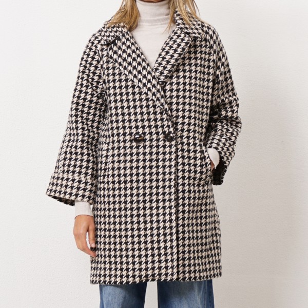 houndstooth farm coat