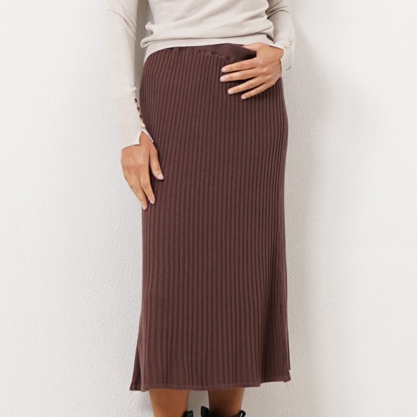 carded knit skirt