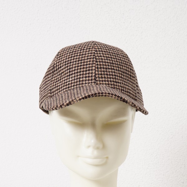 checkered cap