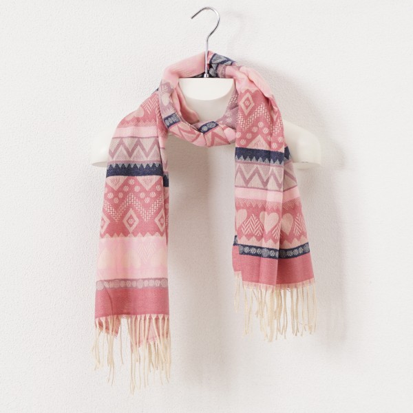 scarf with fringes (soft touch)