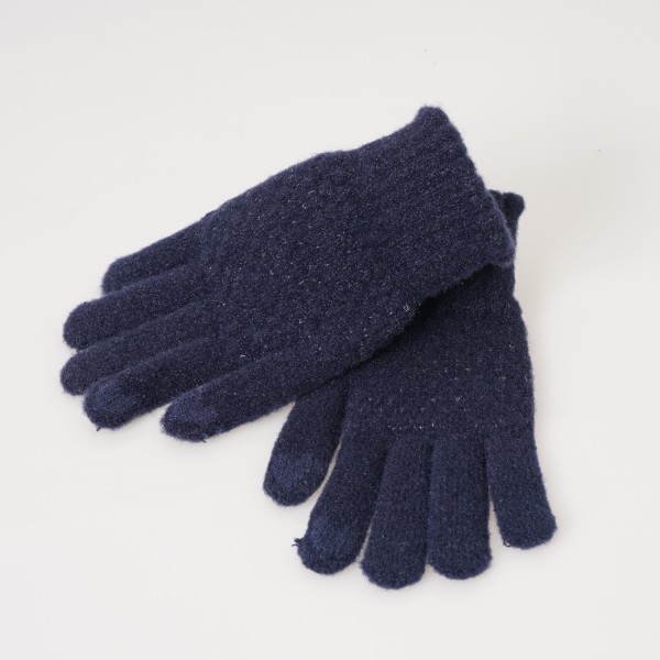 knitted gloves with lurex (for touch screen)