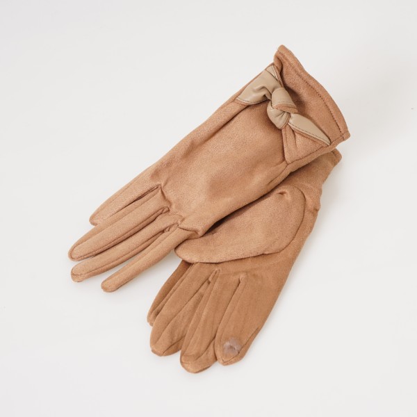 suede eco-leather gloves (for touch screen)