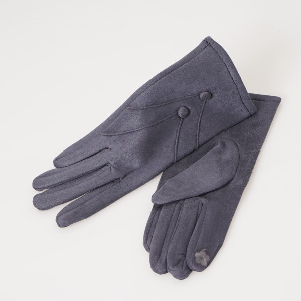 suede eco-leather gloves (for touch screen)