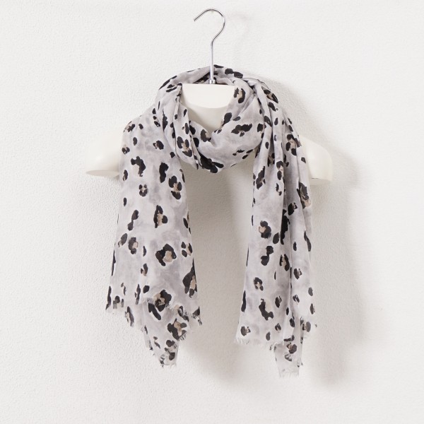 scarf (animal print) cotton/viscose