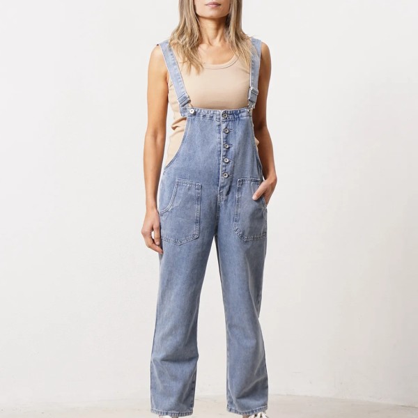 Vintage denim overalls