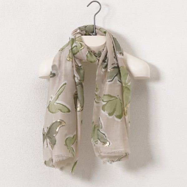 scarf with stripes (shine)