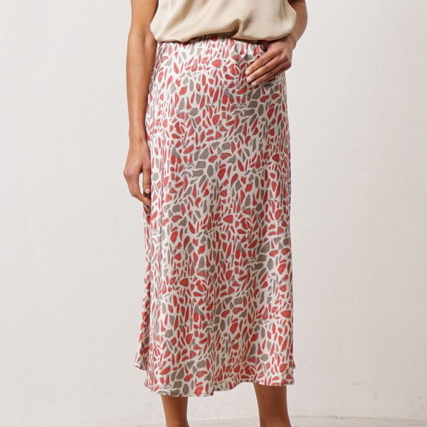 Satin circle skirt with rayon (premium)