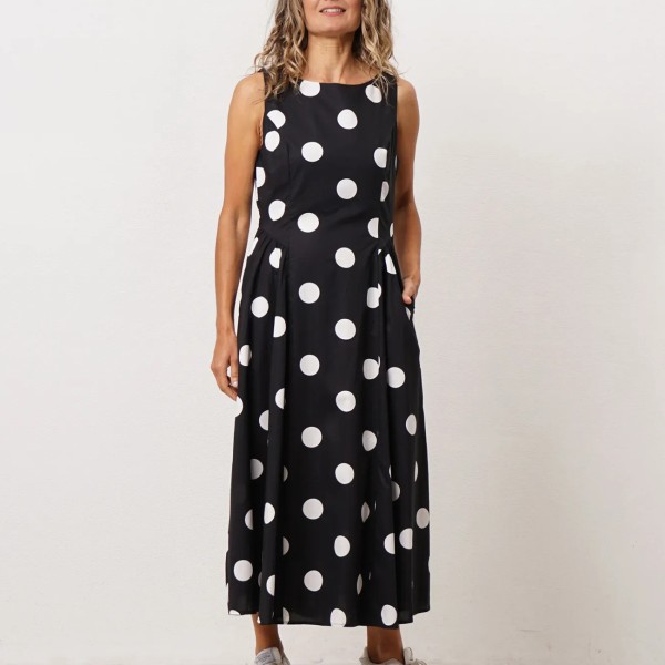 Poplin dress (with polka dots)