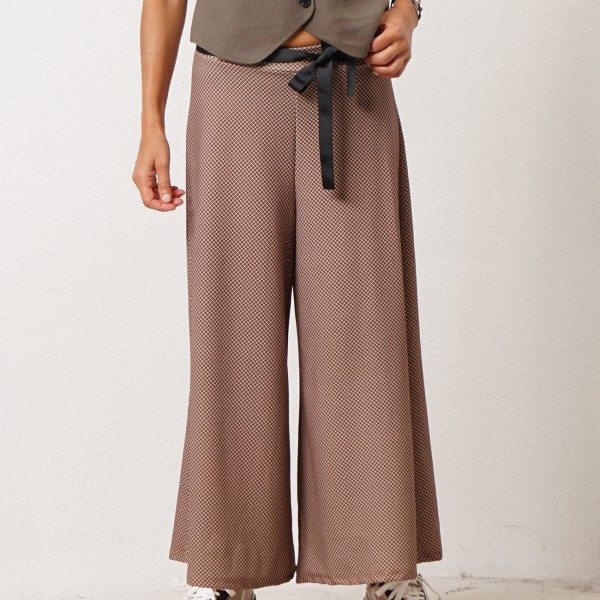 Crepe knit pants