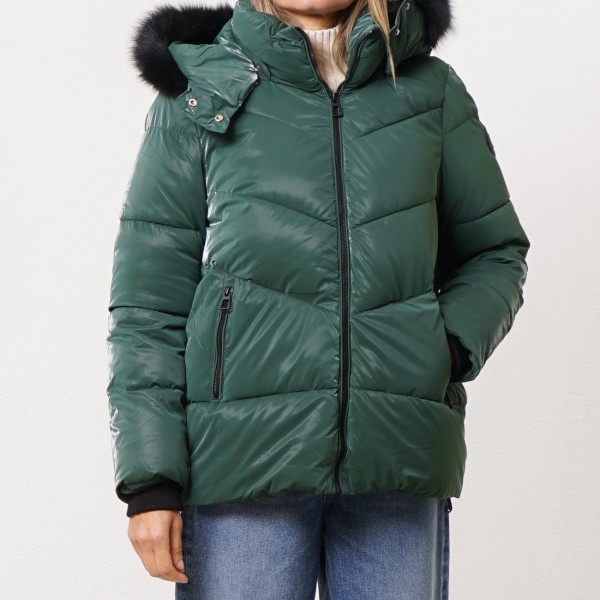 Padded jacket with hood (removable)