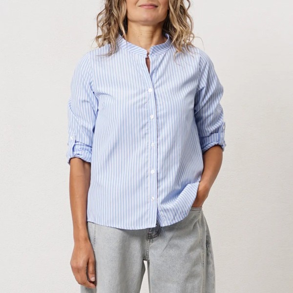 Striped blouse (tie pattern)