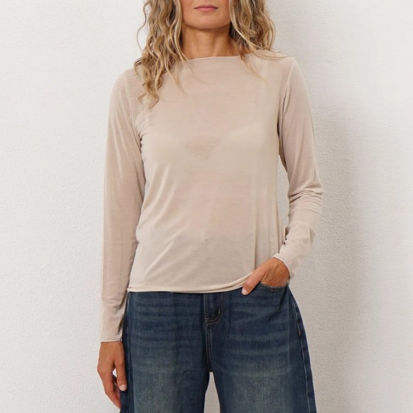 Muse nightgown (second skin) with cashmere