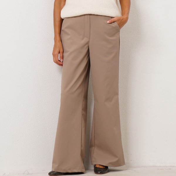 twill palazzo pants