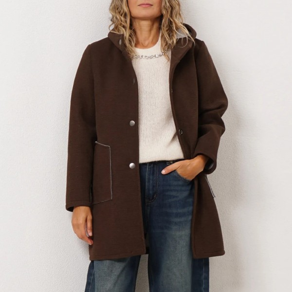 Neoprene parka (faux smooth)