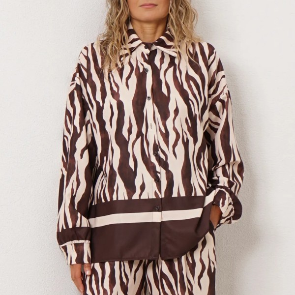 Animal print blouse