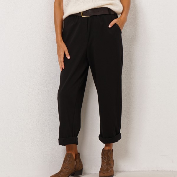 Roma knit wide-leg pants