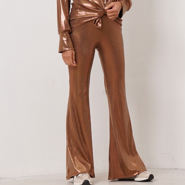 flared glitter pants