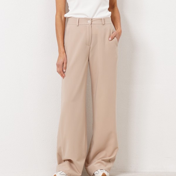 striped pantaloons with elastane